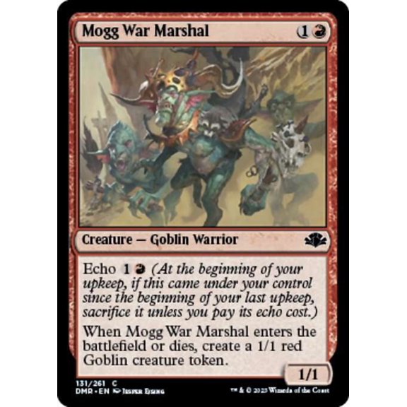 MtG Dominaria Remastered Common Mogg War Marshal [FOIL] #131