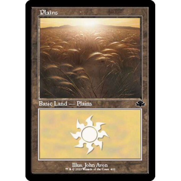 MtG Dominaria Remastered Common Plains [Old-Frame] #402
