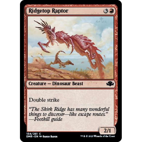 MtG Dominaria Remastered Common Ridgetop Raptor #134