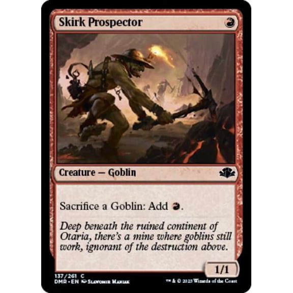 MtG Dominaria Remastered Common Skirk Prospector #137