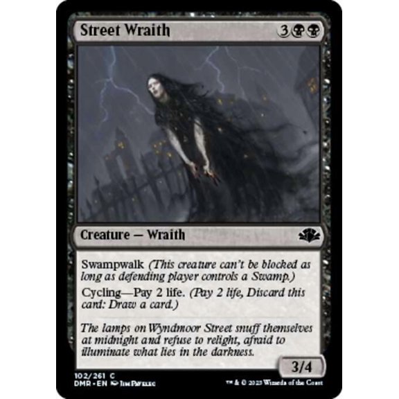 MtG Dominaria Remastered Common Street Wraith #102