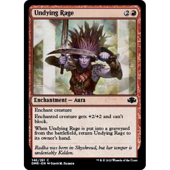 MtG Dominaria Remastered Common Undying Rage #146
