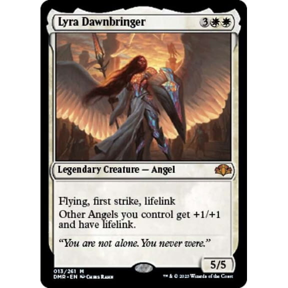 MtG Dominaria Remastered Mythic Rare Lyra Dawnbringer