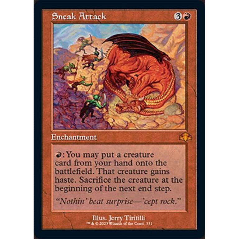 MtG Dominaria Remastered Mythic Rare Sneak Attack (Old-Frame) #331