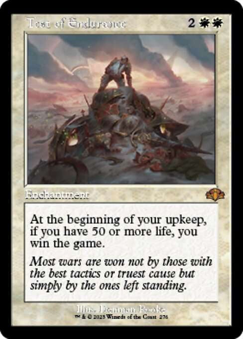 MtG Dominaria Remastered Mythic Rare Test of Endurance (Old-Frame FOIL)  #276 - Walmart.com