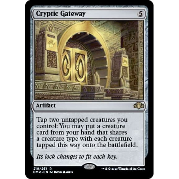 MtG Dominaria Remastered Rare Cryptic Gateway #218