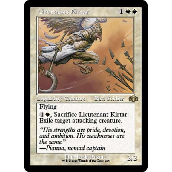 MtG Dominaria Remastered Rare Lieutenant Kirtar (Old-Frame) #265