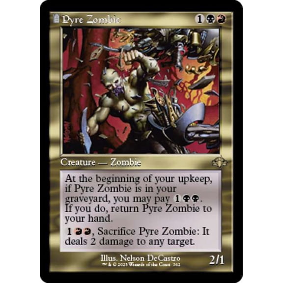 MtG Dominaria Remastered Rare Pyre Zombie [Old-Frame] #362