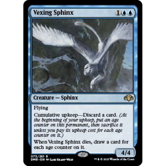 MtG Dominaria Remastered Rare Vexing Sphinx (FOIL) #73
