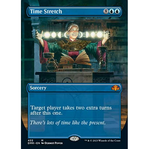 MtG Dominaria Remastered Mythic Rare Time Stretch [Alternate Art Borderless] #422