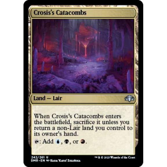 MtG Dominaria Remastered Uncommon Crosis's Catacombs #242