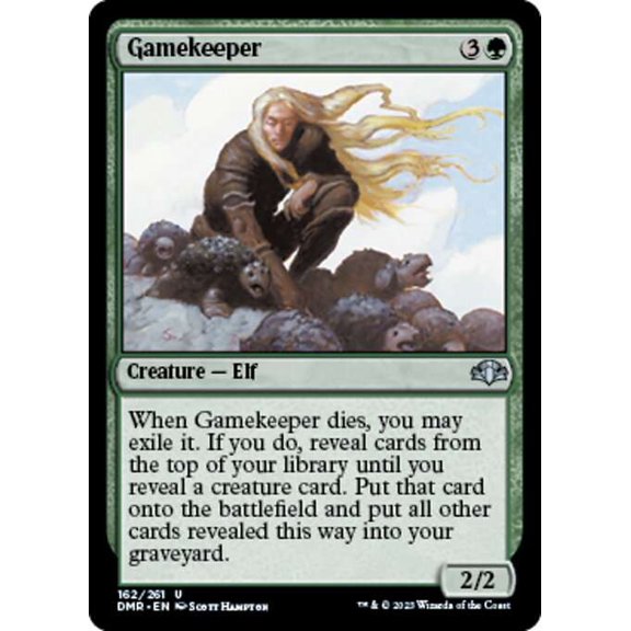 MtG Dominaria Remastered Uncommon Gamekeeper #162