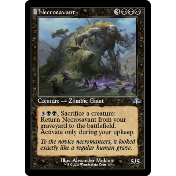 MtG Dominaria Remastered Uncommon Necrosavant [Old-Frame] #307