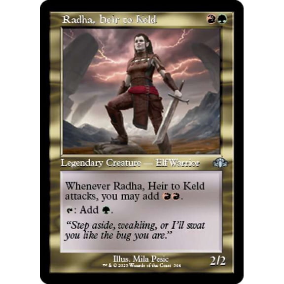 MtG Dominaria Remastered Uncommon Radha, Heir to Keld [Old-Frame] #364
