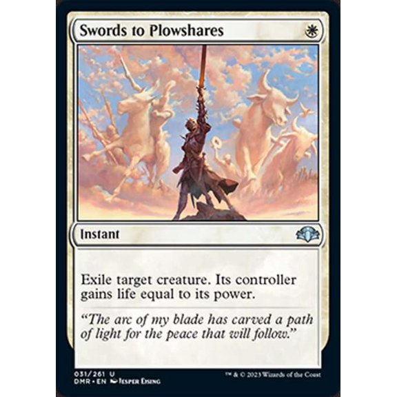 MtG Dominaria Remastered Uncommon Swords to Plowshares #31