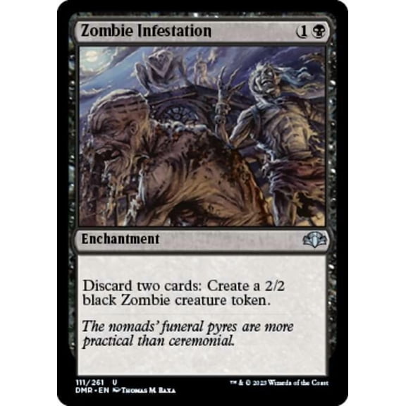 MtG Dominaria Remastered Uncommon Zombie Infestation #111