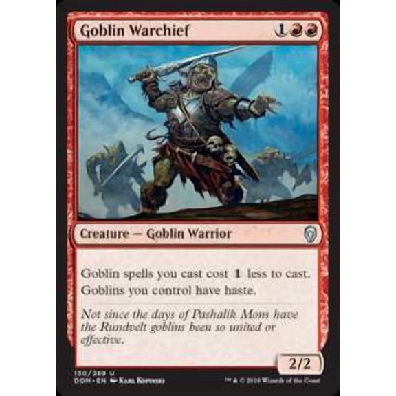 MtG Dominaria Uncommon Goblin Warchief #130