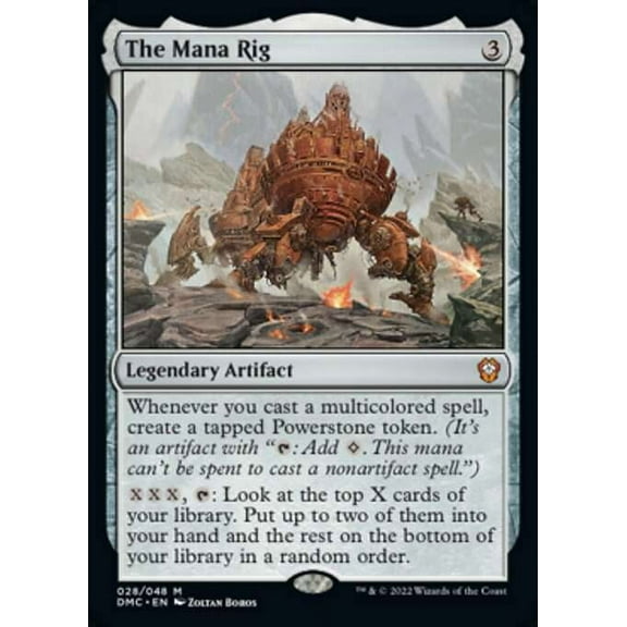 MtG Dominaria United Commander Mythic Rare The Mana Rig (Set Booster) #28