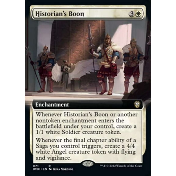 MtG Dominaria United Commander Rare Historian's Boon (Extended Art FOIL) #71