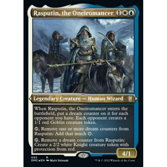 MtG Dominaria United Commander Rare Rasputin, the Oneiromancer (Etched Foil) #62