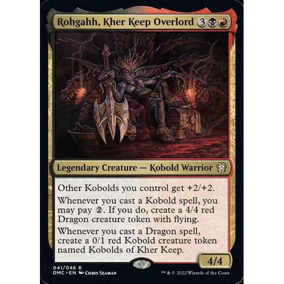 MtG Dominaria United Commander Rare Rohgahh, Kher Keep Overlord (Legends Retold FOIL) #41