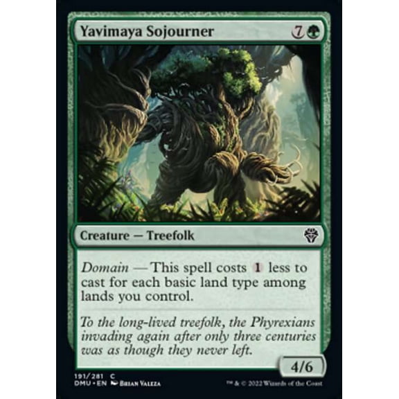 MtG Dominaria United Common Yavimaya Sojourner (FOIL) #191