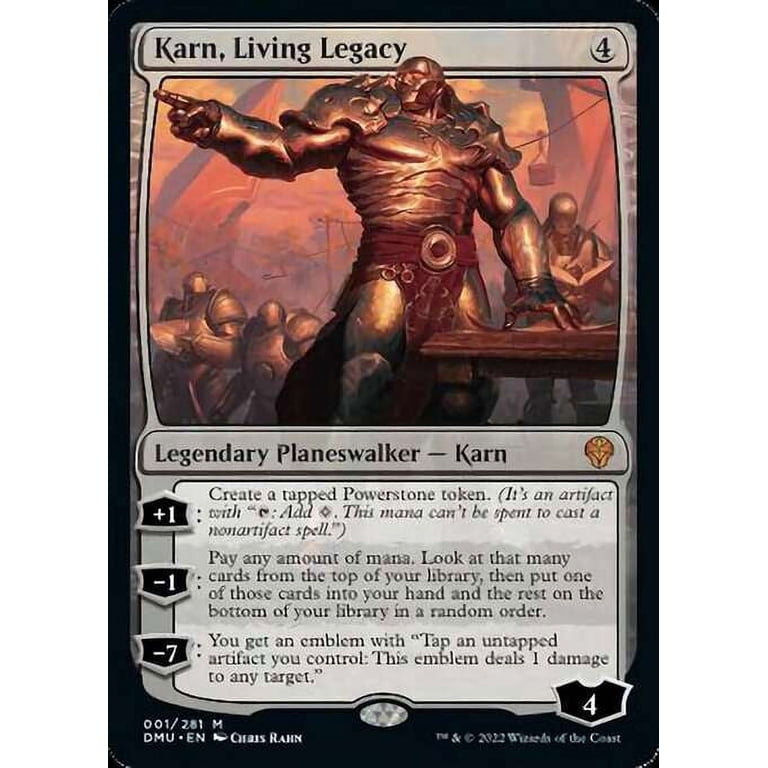 MtG Dominaria United Mythic Rare Karn, Living Legacy #1 - Walmart.com MtG Dominaria United Mythic Rare Karn, Living Legacy #1 - Walmart.com
