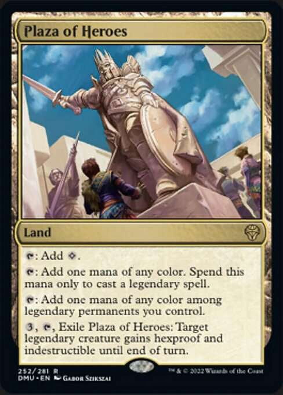 MtG Dominaria United Rare Plaza of Heroes #252 - Walmart.com