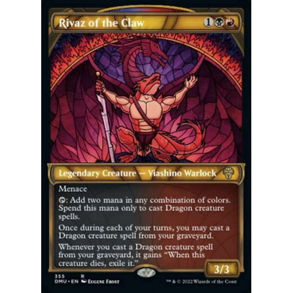 MtG Dominaria United Rare Rivaz of the Claw (Textured Foil Cards) #355