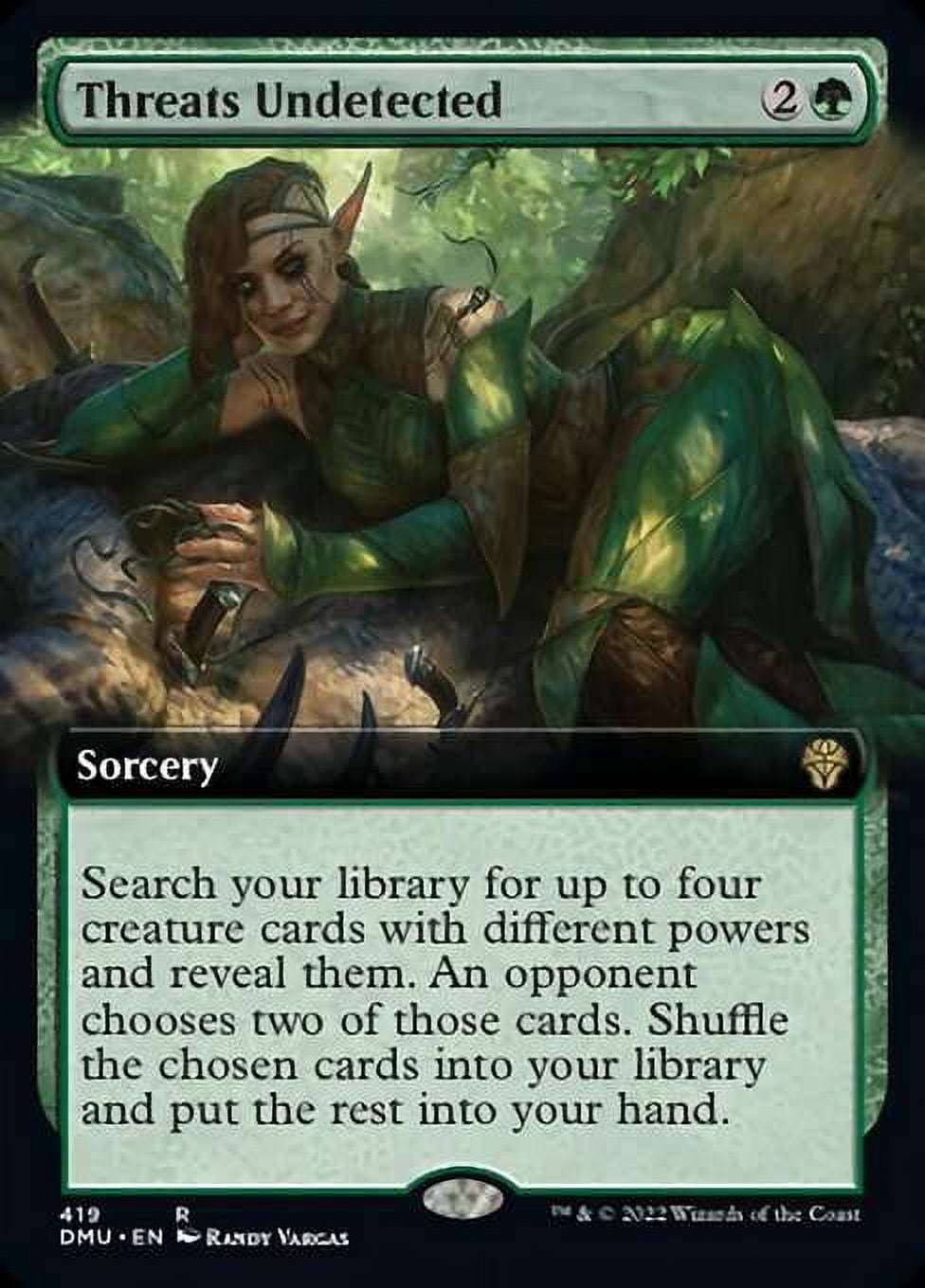 MtG Dominaria United Rare Threats Undetected (Extended Art) #419 MtG Dominaria United Rare Threats Undetected (Extended Art) #419