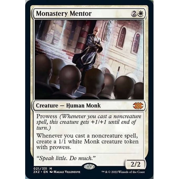 MtG Double Masters 2022 Mythic Rare Monastery Mentor #21