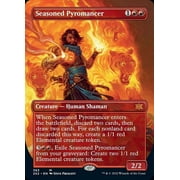 Collectible MtG Double Masters 2022 Mythic Rare Seasoned Pyromancer [Alternate Art Borderless FOIL] #363