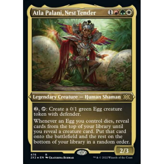 MtG Double Masters 2022 Rare Atla Palani, Nest Tender (Etched Foil-Only Cards) #476