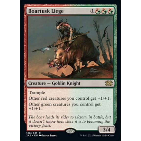 MtG Double Masters 2022 Rare Boartusk Liege #186