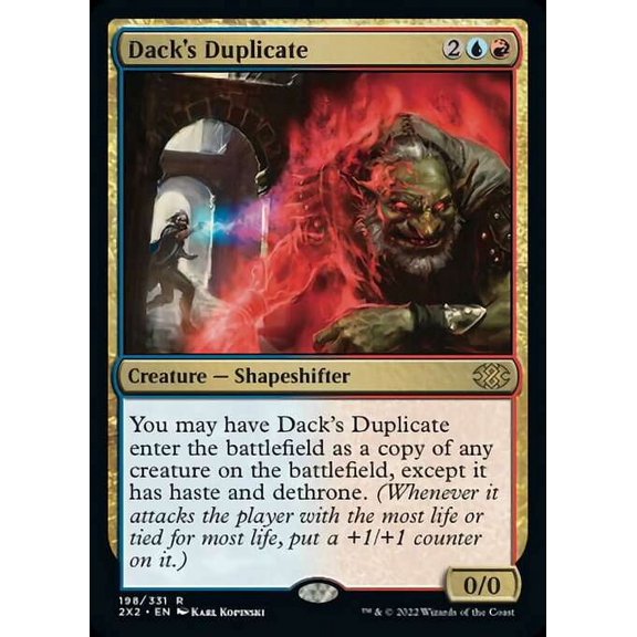 MtG Double Masters 2022 Rare Dack's Duplicate #198