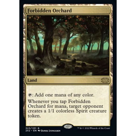 MtG Double Masters 2022 Rare Forbidden Orchard #323