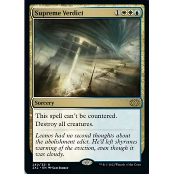 MtG Double Masters 2022 Rare Supreme Verdict #280