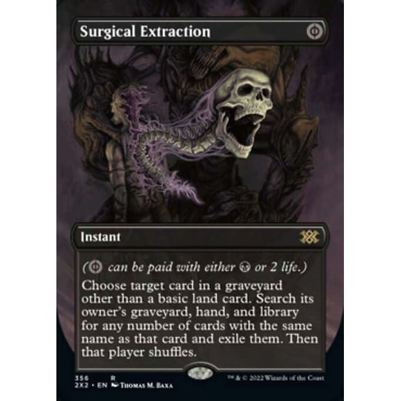 MtG Double Masters 2022 Rare Surgical Extraction (Alternate Art Borderless) #356