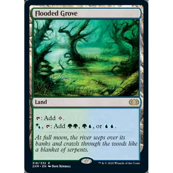 MtG Double Masters Rare Flooded Grove #318