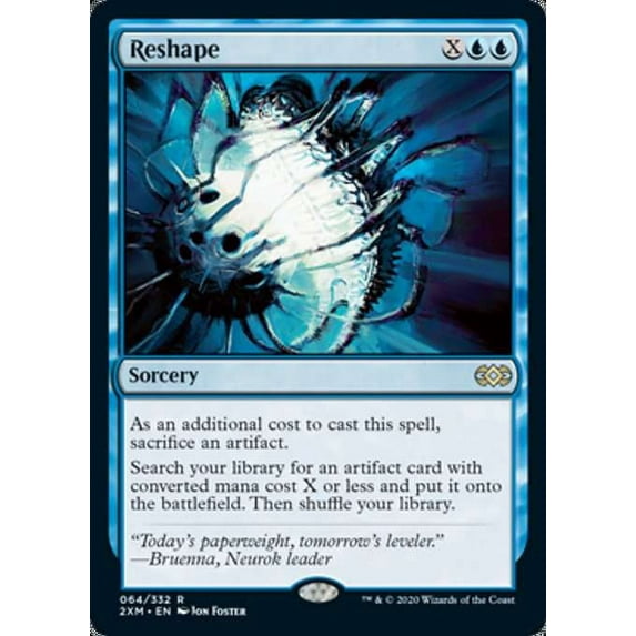 MtG Double Masters Rare Reshape (Foil) #64