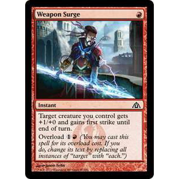 MtG Dragon's Maze Common Weapon Surge (Foil) #40