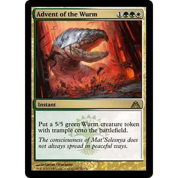 MtG Dragon's Maze Rare Advent of the Wurm (Foil) #51