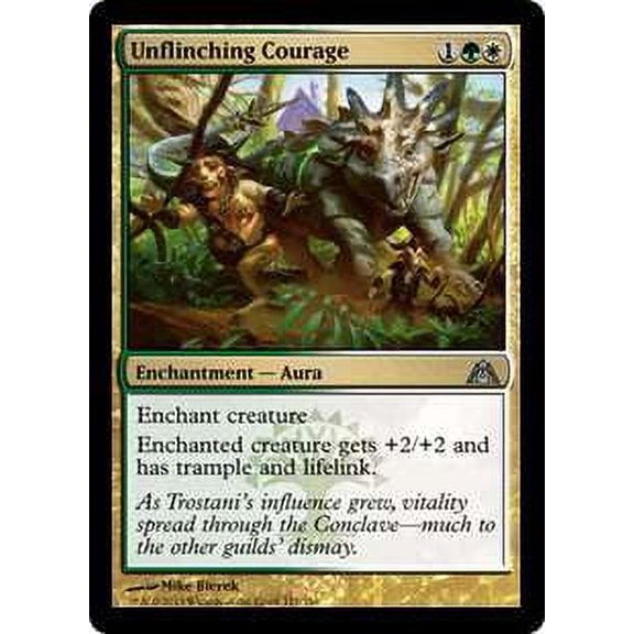 MtG Dragon's Maze Uncommon Unflinching Courage (Foil) #111