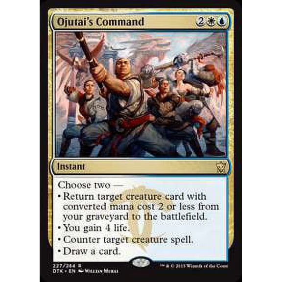 MtG Dragons of Tarkir Rare Ojutai's Command #227