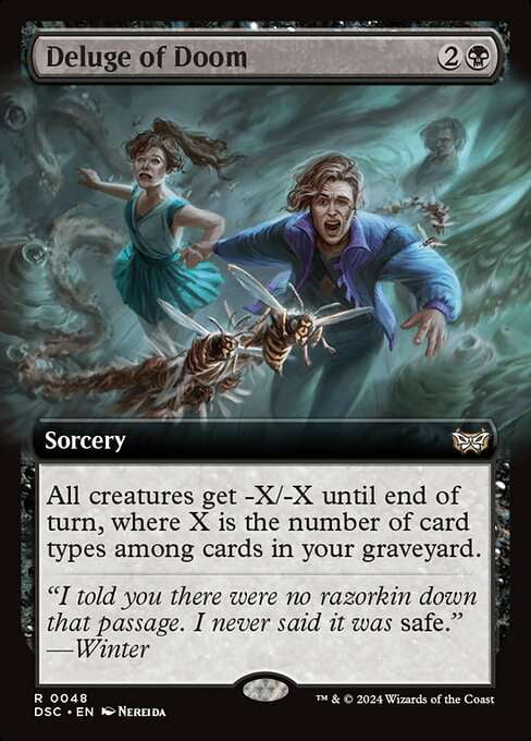 MtG Duskmourn: House of Horror Commander Rare Deluge of Doom #48 - Walmart Business Supplies MtG Duskmourn: House of Horror Commander Rare Deluge of Doom #48 - Walmart Business Supplies