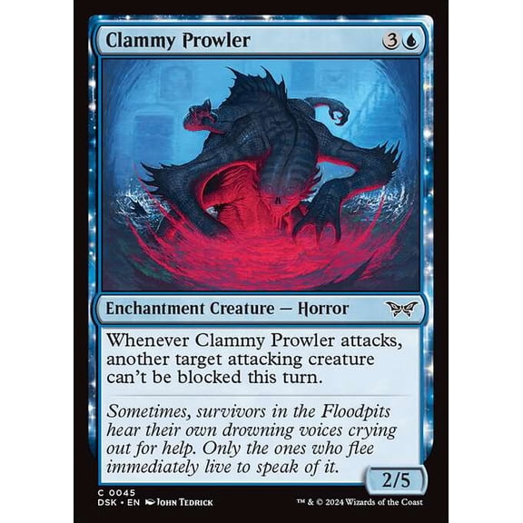 MtG Duskmourn: House of Horror Common Clammy Prowler #45
