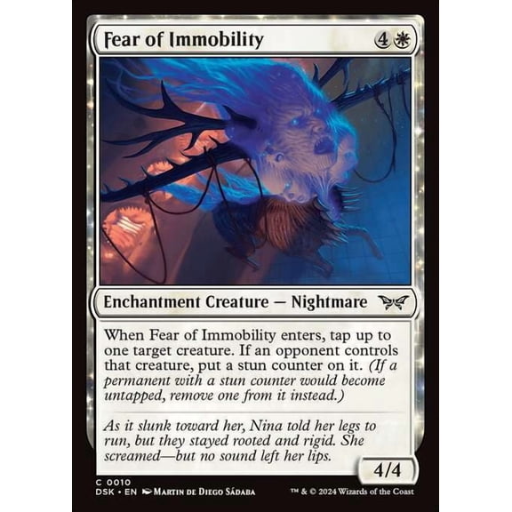MtG Duskmourn: House of Horror Common Fear of Immobility #10
