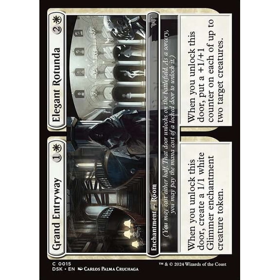 MtG Duskmourn: House of Horror Common Grand Entryway // Elegant Rotunda [FOIL] #15