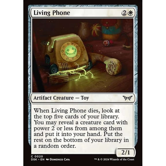 MtG Duskmourn: House of Horror Common Living Phone [FOIL] #20