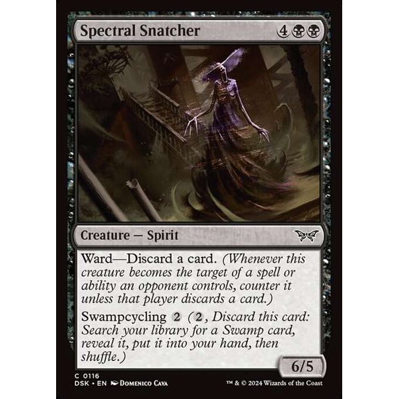 MtG Duskmourn: House of Horror Common Spectral Snatcher #116